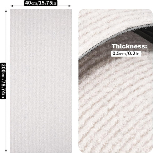 Trimmable Cat Scratch Mat pad Self-Adhesive Cat Scratching Post Carpet covered 78.7"x15.8" Cat Tree Shelves Replacement Parts cat furniture Protec...