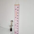 Kids Growth Chart, Wood Frame Fabric Canvas Height Measurement Ruler from Baby to Adult for Child's Room Decoration 7.9 x 79in (7.9 x 79in, Pink -...
