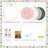 4 Sets Christmas Embroidery Starter Kit with Pattern for Beginners, Embroidery Kits with Christmas Pattern, Cross Stitch Set with 4 Plastic Embroi...