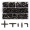 320 Pcs Drip Irrigation Fittings Kits for 1/4" Tubing, Drip Irrigation Barbed Connectors, Drip Line Connectors for Drip Systems(4-Way Coupling, Te...