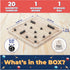 New 2024 Magnetic Chess Board Game Set with 20 Stones - Educational Strategy & Puzzle Game for Families and Parties, Brain Teaser for Kids & Adult...