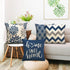 Hexagram Light Blue Geometric Pillow Covers 16x16 Set of 4,Decorative Couch Pillow Cover for Sofa, Cushion Pillow Case for Sofa Couch Indoor Outdo...