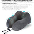 Travel Pillow, Best Memory Foam Neck Pillow Head Support Soft Pillow for Sleeping Rest, Airplane Car & Home Use (Grey)...