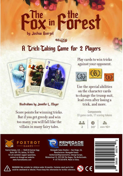 Renegade Game Studios The Fox in The Forest Card Game...