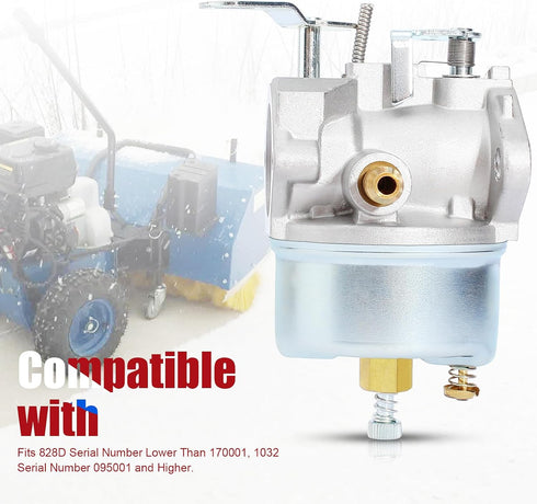 640349 640052 640054 Carburetor for Tecumseh HMSK80 HMSK90 LH318SA LH358SA 8HP 9HP 10HP Snowblower Snow Blower Generator Chipper Shredder Carb Adj...