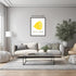 Posterizer 1 pcs-fun minimal modern kitchen art-a bit of yellow-lemon-Kitchen & Bar Art Gifts for Women Kitchens, Dining Room Decor- unframed wall...