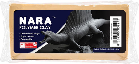 NARA Polymer Baking Clay, 1 Color, 1 Block, 454g (1 lb.) (Egg shell)...