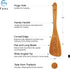 FAAY 11.5 Inch LEFT Hand Teak Wood Spatula/Turner | Versatile Spatula, Durable, Healthy and High Moist Resistance for Non Stick Cookware...