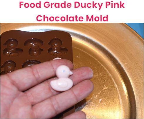 2-Pack 3D Bite-Sized Duck Chocolate Chip Silicone Baking Mold (15-Cavity) 100% Food-Garde, BPA-Free Candy Fondant, Dishwasher Safe, Oven Safe Cand...