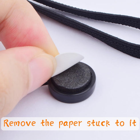 5 Pack Lens Cap Keeper Holders with Elastic String Anti-Loss Lens Cover Leash, Compatible with Canon Nikon Sony Fujifilm Olympus Panasonic DSLR SL...