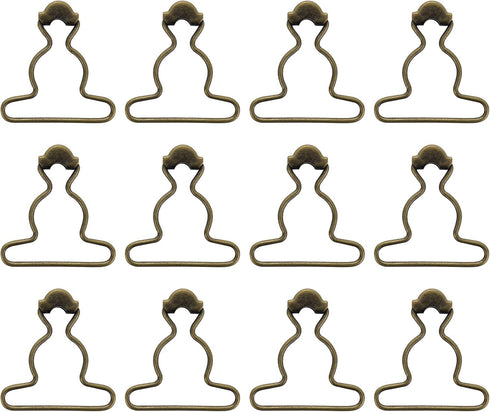 12Pcs Suspender Clips Dungaree Overall Buckles Matal Overall Clasp Replacement 1.5 Inch Overall Clips...
