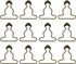 12Pcs Suspender Clips Dungaree Overall Buckles Matal Overall Clasp Replacement 1.5 Inch Overall Clips...