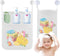 2Pcs Mesh Bath Toy Organizer, Bath Toy Storage, Hanging Bath Toy Holder, Baby Bath Tub Toy Storage Net with Pockets and Suction Hooks for Kids & T...
