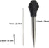 Stainless Steel Turkey Baster Food Grade High Temperature Resistant Silicone Oil Injector Marinades Ball Syringe Needle and Brush Easy to Clean...
