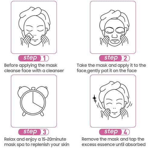 Jakuva 12PCS Deeply Moisturizing Facial Masks,Collagen Face Mask Facial Patches for Anti-Aging,Anti Wrinkle & Face Skincare,Firm Skin Softening Fa...