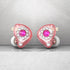 QKZ AK6 Spark HiFi Headphone, 11mm PET Composite Diaphragm Dynamic Earphone, 3.5mm in Ear Gift Earbuds, DJ Music Headset with Microphone (Pink wit...