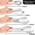 Serving Tongs, Kitchen Tongs,Buffet Tongs, XEVOM Stainless Steel Food Tong Serving Tong,small tongs, Serving Utensils (7 Inch)...