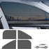 Pack-4 Car Front and Rear Side Window Sunshade, 26.3" x 27.5" + 21.2" x 31.1" Breathable Mesh Privacy Protection, Dustproof Sunproof Window Free L...