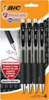 BIC PrevaGuard Gel-ocity Gel Pen With Built-in Protection To Suppress Bacteria Growth On The Pen, Medium Point (0.7mm), Black, 4-Pack...