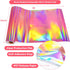 Rose Gold Holographic Vinyl - 12" X 6 ft Glossy Adhesive Permanent Vinyl for Crafts, Expressions, Cameo, Decal, Signs, Stickers - Rainbow...