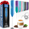 Zulay Kitchen Powerful Milk Frother Wand - Mini Milk Frother Handheld Stainless Steel - Battery Operated Drink Mixer for Coffee, Lattes, Cappuccin...