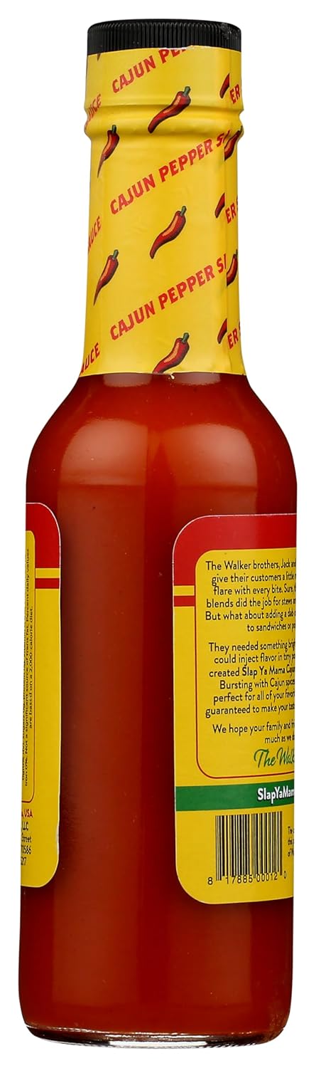 Slap Ya Mama Louisiana Style Hot Sauce, Cajun Pepper Flavor, 5 Ounce Bottle, Pack of 1...