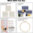 GLTAYLMY 3 Pack Embroidery Kits with Butterfly Pattern for Beginner Adults,Cross Stitch Kits with 1 Plastic Embroidery Hoops,Needles and Color Thr...