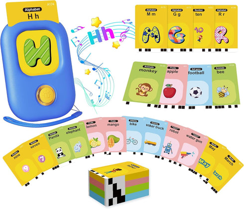 Toddler Toys for Boys 2-5 Years Old Gifts, Speech Autism Therapy Toys, Talking Flash Cards with 448 Sight Words, Learning Educational Montessori S...