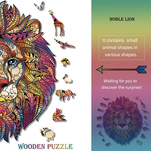Wooden Puzzles for Adults,Wooden Animals Shaped Puzzles,Unique Shaped Jigsaw Puzzles,Magic Wooden Jigsaw Puzzles, Wood Puzzles Adult, Unique Puzzl...