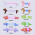 Boxgear 5-Pack LED Pop Tubes Mixed Animal Fidget Toys – Sensory Tubes for Toddlers – Cute Animal Sensory Fidget Toys for Girls and Boys – Stress-R...