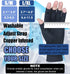 2 Pairs Copper Arthritis Gloves for Women Men, Compression Gloves with Adjust Strap for Arthritis, Wrist Support, Hand Pain, Fingerless Computer T...