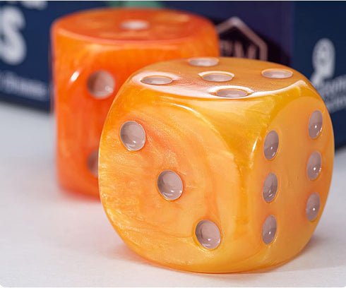 Gate Keeper Games Rolling Realms Premium Dice Set - Pair of 35mm Epic Dice, Gate Keeper Games, Jumbo Resin d6s for Use with Stonemaier Games' Roll...