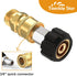Twinkle Star Pressure Washer Adapter Set Quick Connect Kit, M22 14mm Swivel to 3/8'' Quick Connect...