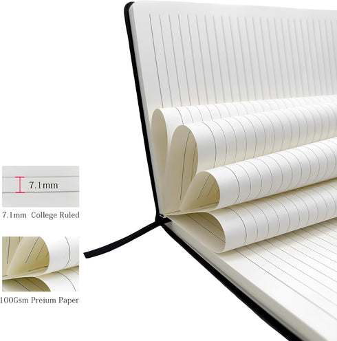 Lined Journal Notebook, 192 Pages A5 Notebooks College Ruled, Notebooks for Note Taking/School/Work, Journals for Writing, 100GSM Paper, 5.7" x 8....