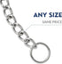 Dog Chain Collars (Made in USA) 304 Stainless Steel Metal Chew Proof Dog Necklace Anti Winding Dog Leash Extension Lead for Small Medium Large and...