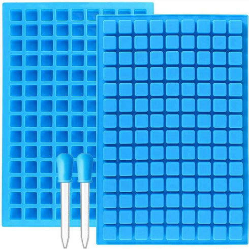JOERSH Square Candy Molds Silicone Molds for Hard Candy, Gummy, Caramels, Chocolate, Ganache, Ice Cubes, 252 Cavity...