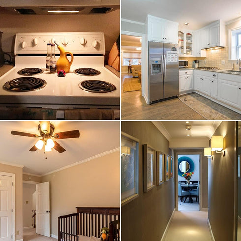 DiCUNO E17 LED Bulb Dimmable, Under Microwave Oven Appliance Light, 4W (30W Incandescent Equivalent), Warm White 3000K, AC110-130V for Stove Top L...