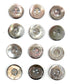 Vintage 12 Grey Pinkish Ocean Pearl -Mother of Pearl Buttons 1/2''- 10mm""- Gray Pinkish Irridescent Blouse Buttons,Shirt Buttons, 2 Holes...