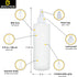 BRIGHTFROM Condiment Squeeze Bottles, 8 OZ Empty Squirt Bottle with Twist Top Cap, Leak Proof - Great for Ketchup, Mustard, Syrup, Sauces, Dressin...