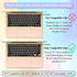 Silicone Keyboard Cover Skin for MacBook Air 13.3 inch A2337 M1 Released in Nov. 2020 Touch ID & Retina Display US Layout Ultra Thin Protector Cov...
