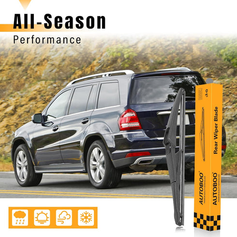 AUTOBOO 12 Inch Rear Wiper Blade Replacement for Mercedes Benz ML350/550/55 GL450/550,GLS450/550,GLE350/400 GLK350, G63 R-Class,Nissan Pathfinder,...