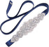 Wedding Sash Pearl Belt with Satin Ribbon Handmade Crystal Bridal Belt Thin for Women formal Evening Dress Accessories...