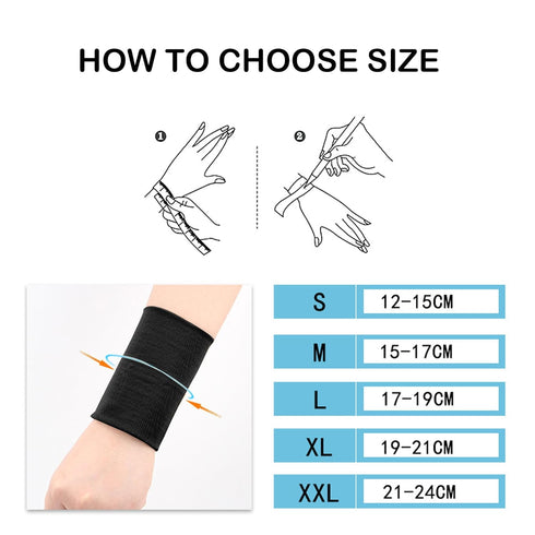 Wrist Compression Sleeve, Wrist Sleeve Support Wrist Bands for Tendonitis, Arthritis, Sprains Pain Relief, Elastic Carpal Tunnel Wrist Protector f...
