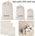 20 PCS Reusable Cotton Drawstring Muslin Bag, Natural Unbleached Cotton Straining Herbs Cheesecloth Bags, Gift Bag Coffee Tea Brew Bags Nut Milk B...