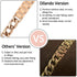 Dilando Cool Chain Metal Link Bands Compatible with Apple Watch 38mm 40mm 41mm Women Men, Gold Stainless Steel Bracelet with Bling Case for Iwatch...