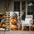 Fall Pumpkins Garden Flag 12x18 Inch Polka Dots Small Double Sided For Outside Thanksgiving Burlap Plaid Bowknot Welcome Yard Autumn Decoration...