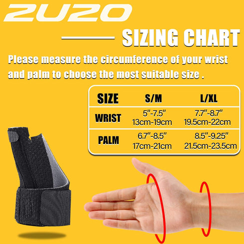 Compression Reversible Thumb & Wrist Stabilizer Splint(Improved Version) for BlackBerry Thumb, Finger, Pain Relief, Arthritis, Tendonitis, Spraine...