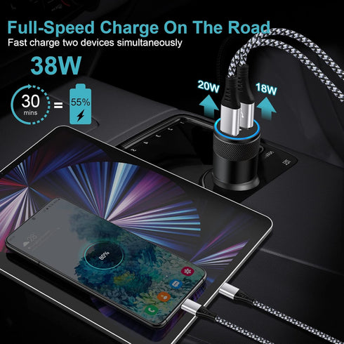 Type C Charger, Super Fast Charger Type C for Samsung Galaxy S22 Ultra,A13 5G,A53,A03S,S21 FE,S20,A33/A73/A52/Z Flip 3/Z Fold 3,iPad,Pixel 6, Fast...