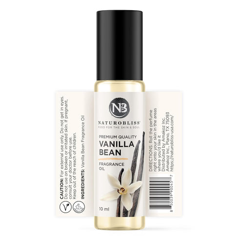 NaturoBliss Vanilla Perfume, Vanilla Fragrance Oil RollOn 10 ml 1Unit, Vanilla Bean, 0.33 Fl Oz...