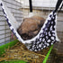 Pet Cage Hammock, Pet Hanging Bed Round Dot Tower Zebra Leopard Pattern Warm Pet Hammock, Soft Plush Hanging Pet Cat Bed Mat Winter Warm Cotton fo...